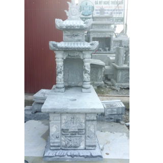 Mộ 2 mái 61 x 107 mẫu 5 đá vân 